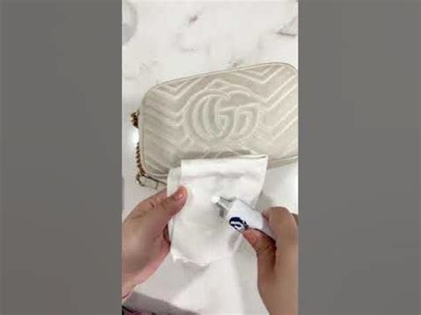 Gucci marmont belt stain removal